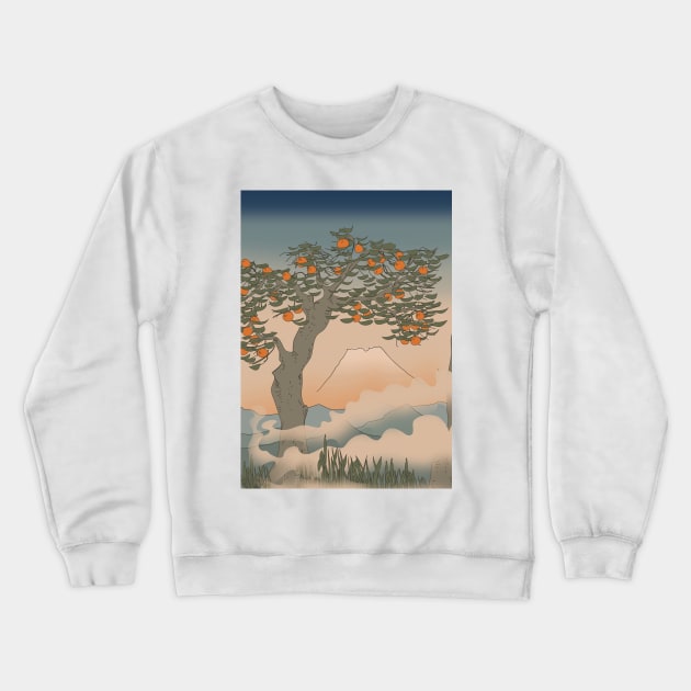 Japanese Orange Tree Crewneck Sweatshirt by nickemporium1